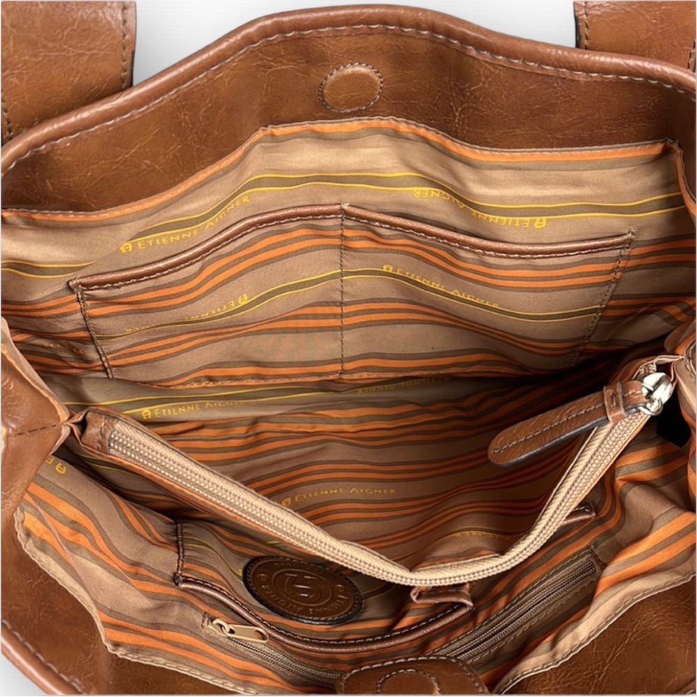 Etienne Aigner Canvas Shoulder Bag - Picture 9 of 13